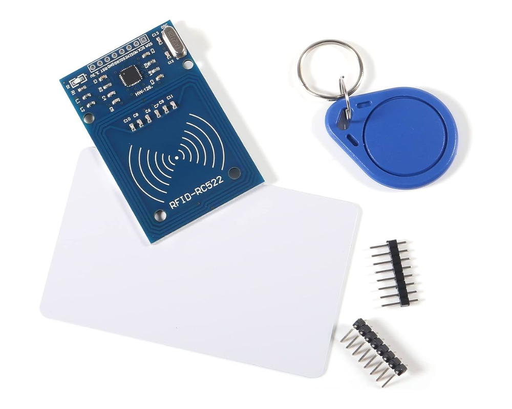 Kit RFID RC522 lector - escritor + tarjeta y llavero tag