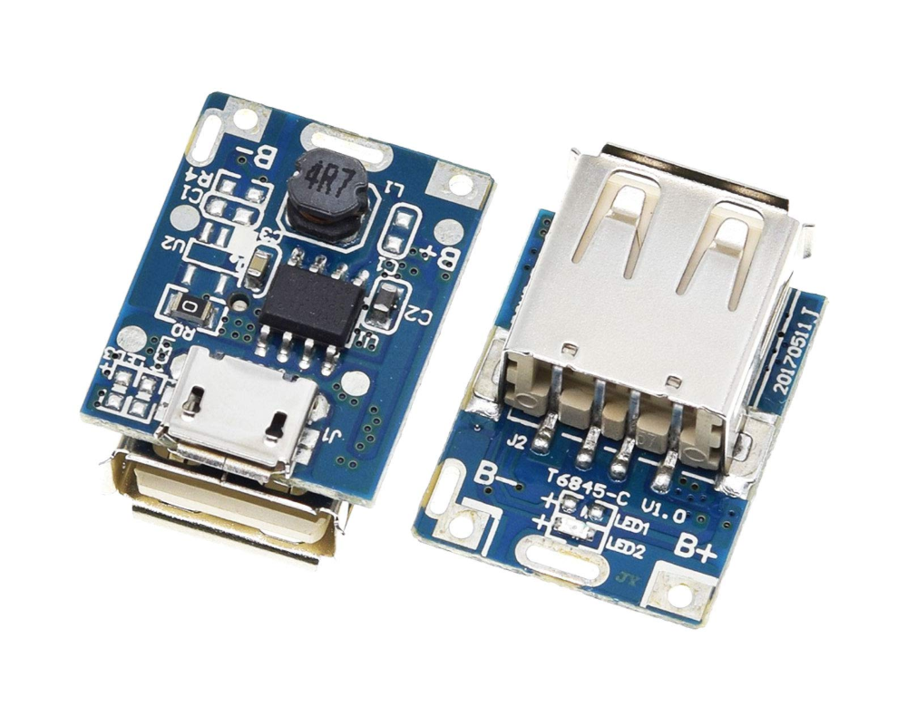 134N3P Módulo cargador de litio USB Step Up 5V 1A