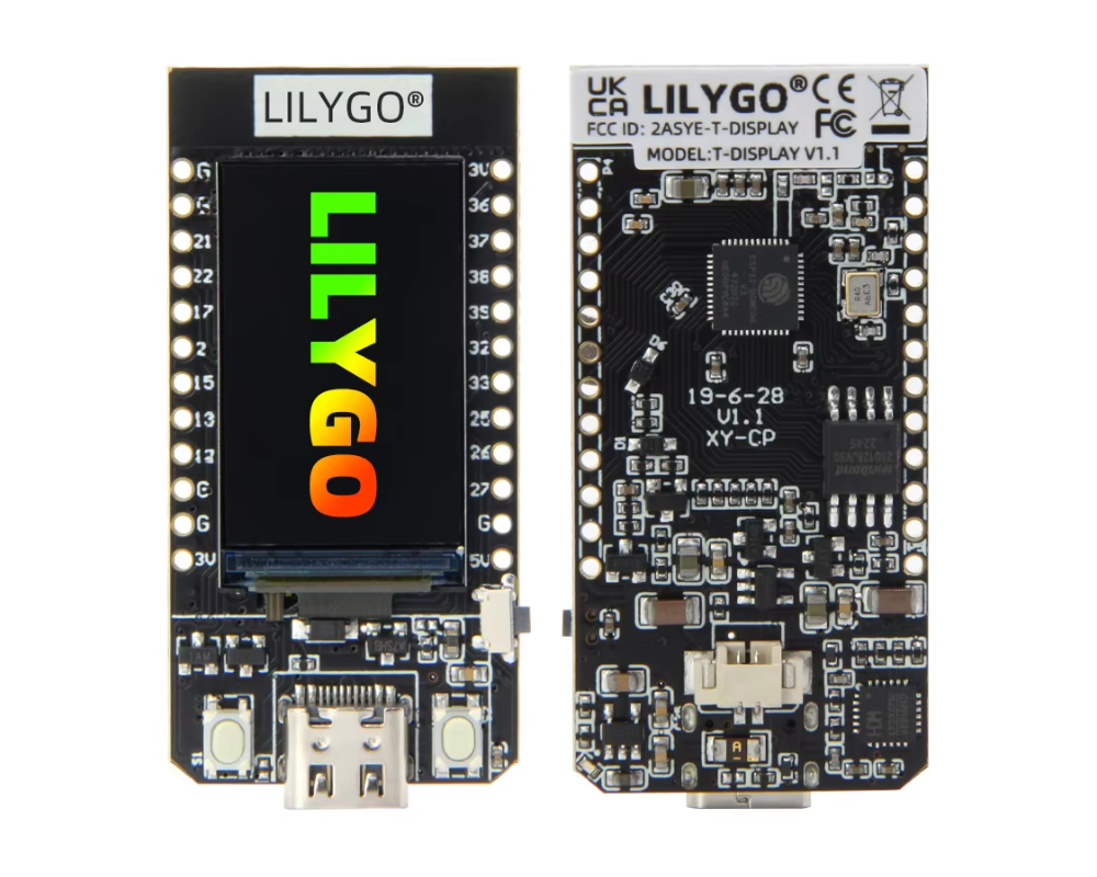 TTGO T-Display V1.1 LCD 1.14 Inch ESP32 WiFi Bluetooth 16MB CP2104 Chip
