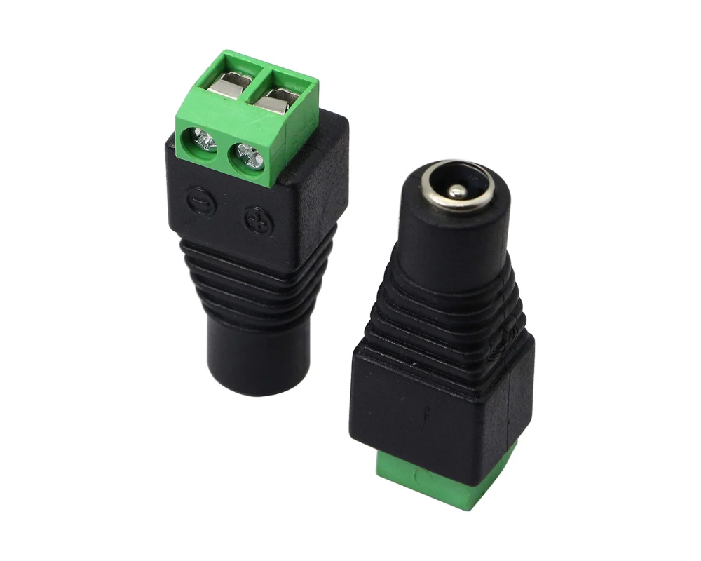 Adaptador de Jack DC de 5.5x2.1mm a bornera.